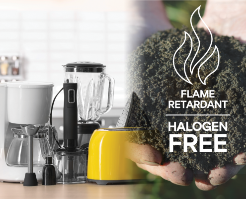 Floreon Halogen free biopplastic